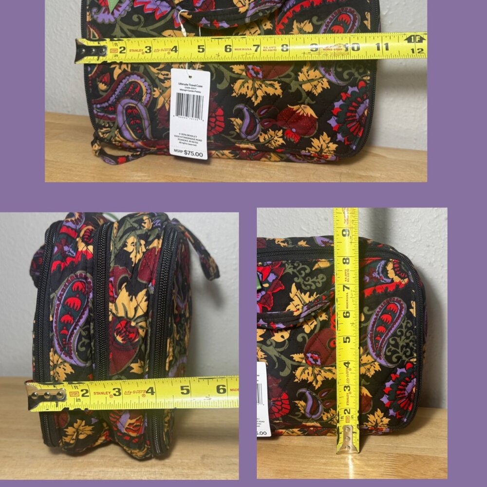Vera Bradley Ultimate Travel Case in Midnight Garden Paisley NWT - Picture 3 of 10
